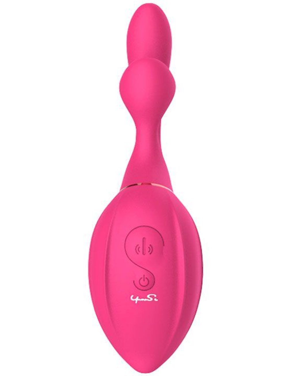 Розовый вибратор с вакуумной стимуляцией клитора Bernic - 20,5 см. (Цвет: розовый)