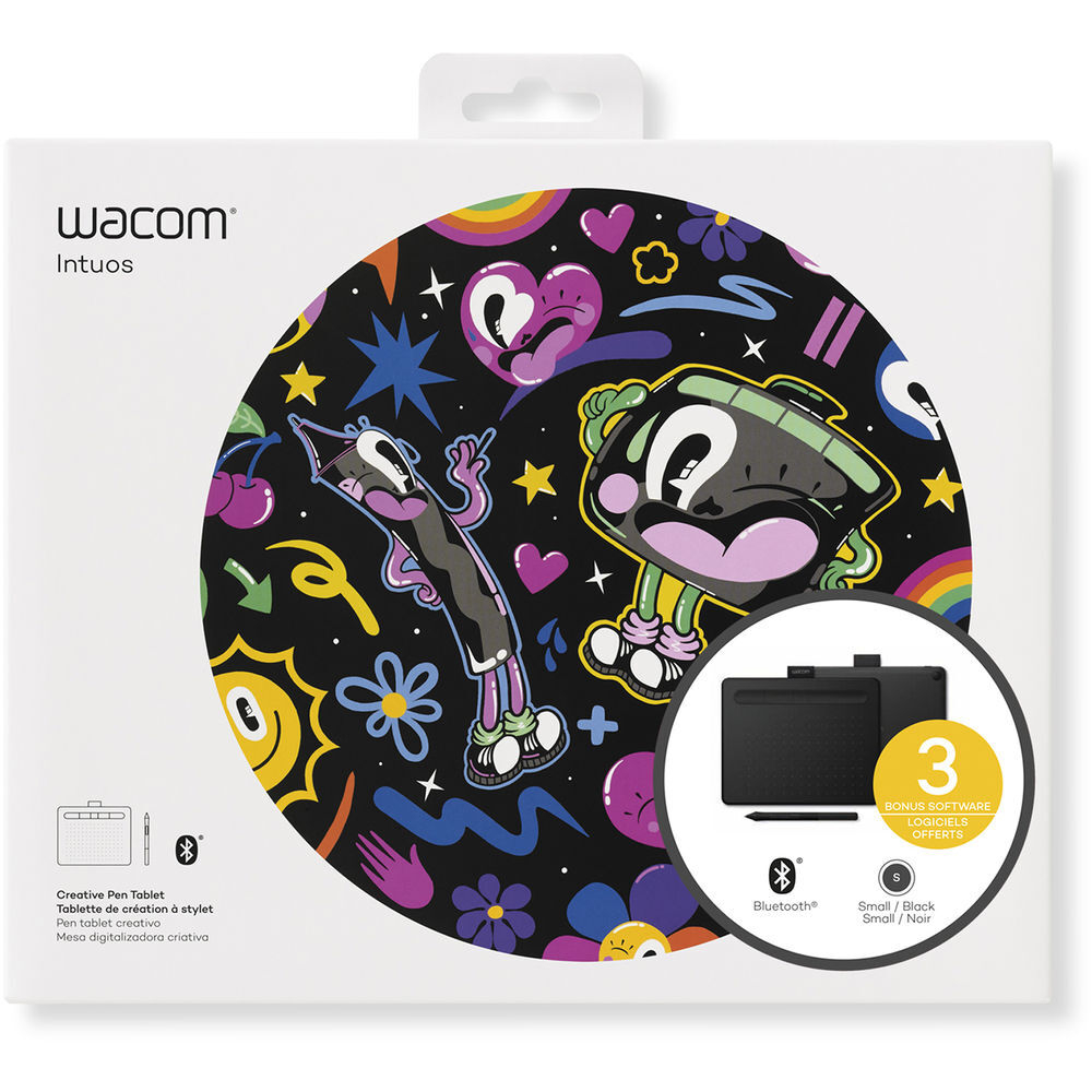 Графический планшет Wacom Intuos S Bluetooth черный