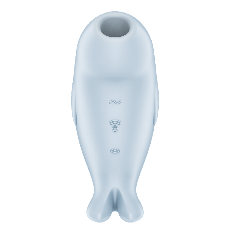 Вакуумный стимулятор клитора Satisfyer Seal you soon, голубой