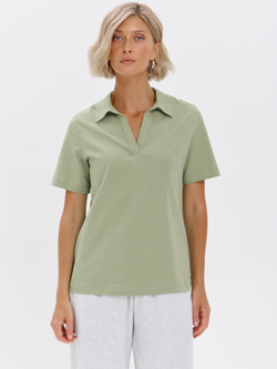 Футболка из хлопка с воротником поло