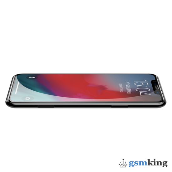 Baseus 0.23mm curved-screen tempered glass screen protector with crack-resistant edges for iPhone XR/11 Black SGAPIPH61-PE01