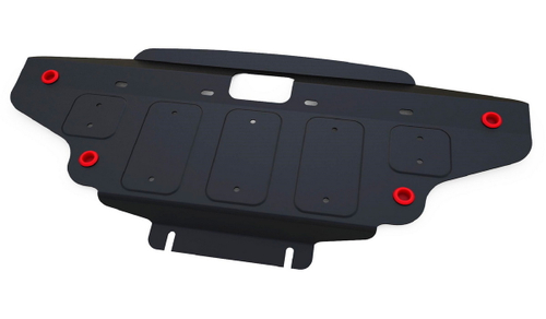 Защита радиатора АвтоБроня для SsangYong Stavic (V - 2.0D) 2013-2016, штампованная, сталь 1.8 мм, с крепежом, 111.05314.1