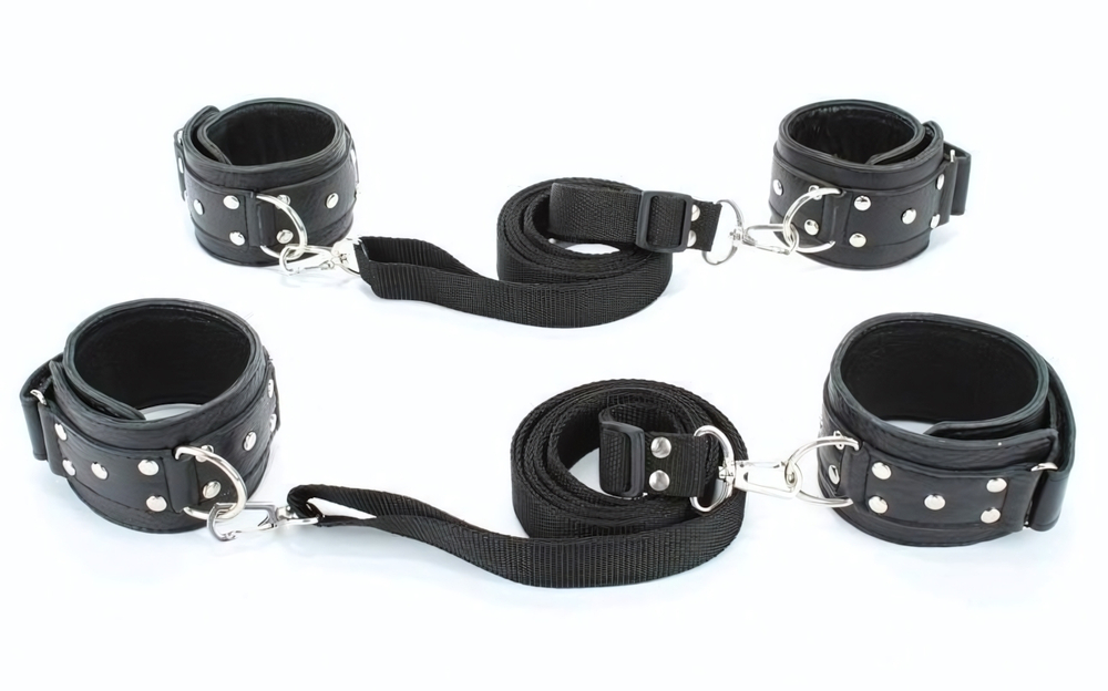 Набор фиксаторов для рук и ног (Цвет: черный)