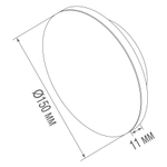 Декоративная панель для Base DL20781,   D150*W11мм,  IP20,  матовый изумруд