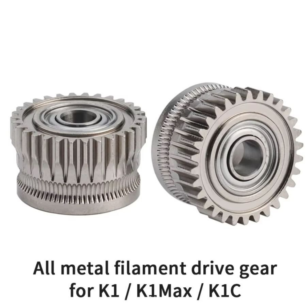 Металлические шестерни фидера/экструдера Creality K1/K1C/K1Max - 2 шт