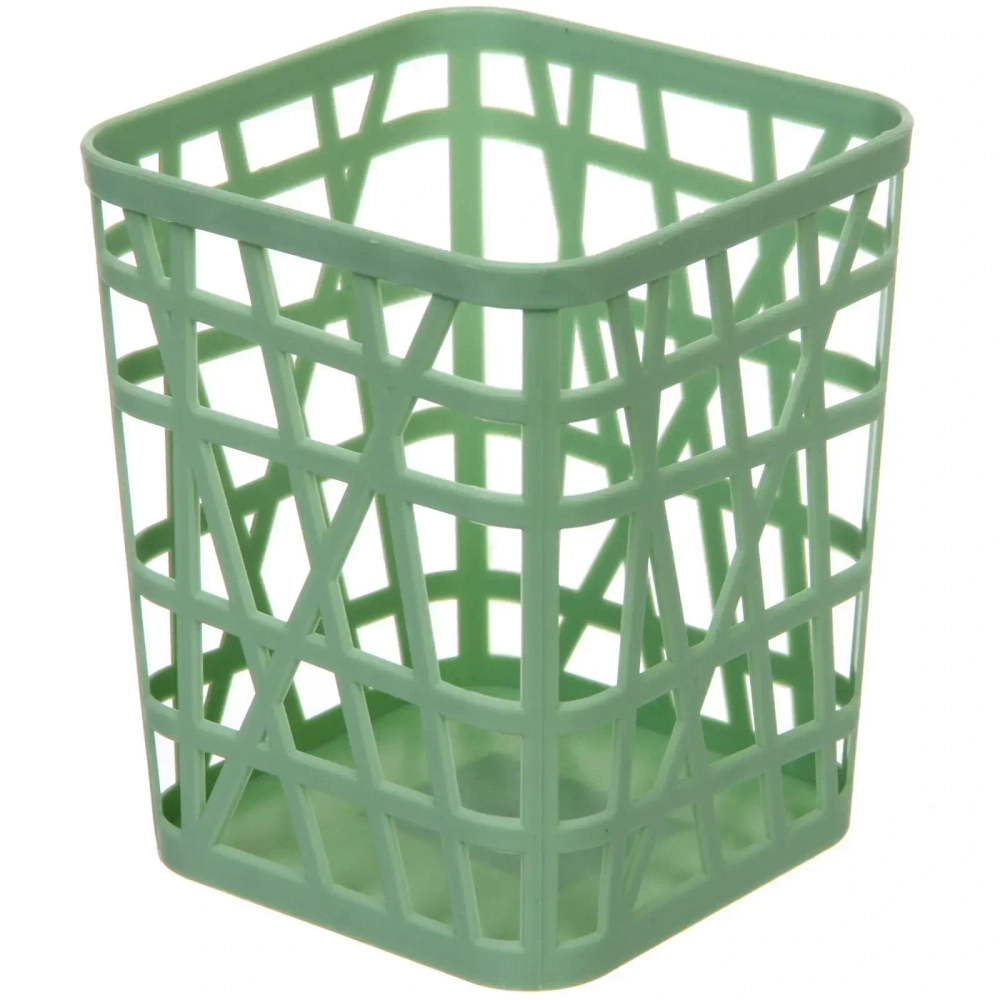 Подставка для столовых приборов пластиковая «Астория» 9*9*11см, микс цветов