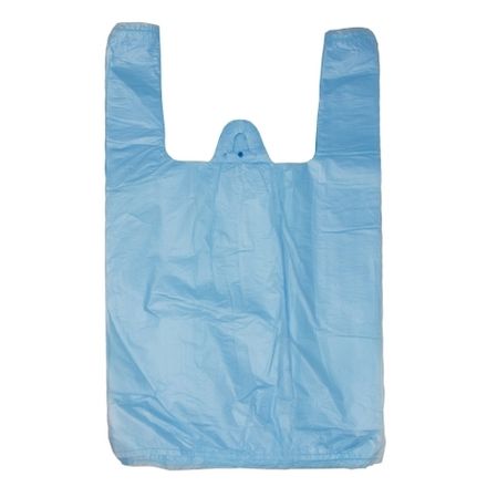 Пакеты-майки голубые 25+12х45см 9мкм (100/5000шт)