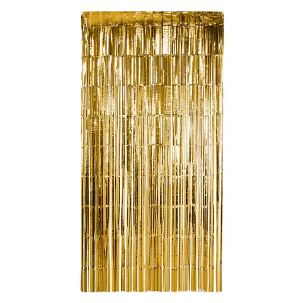 Дождик-занавес для праздника и фотозоны, длина 2 м, ширина 1 м, золотистый