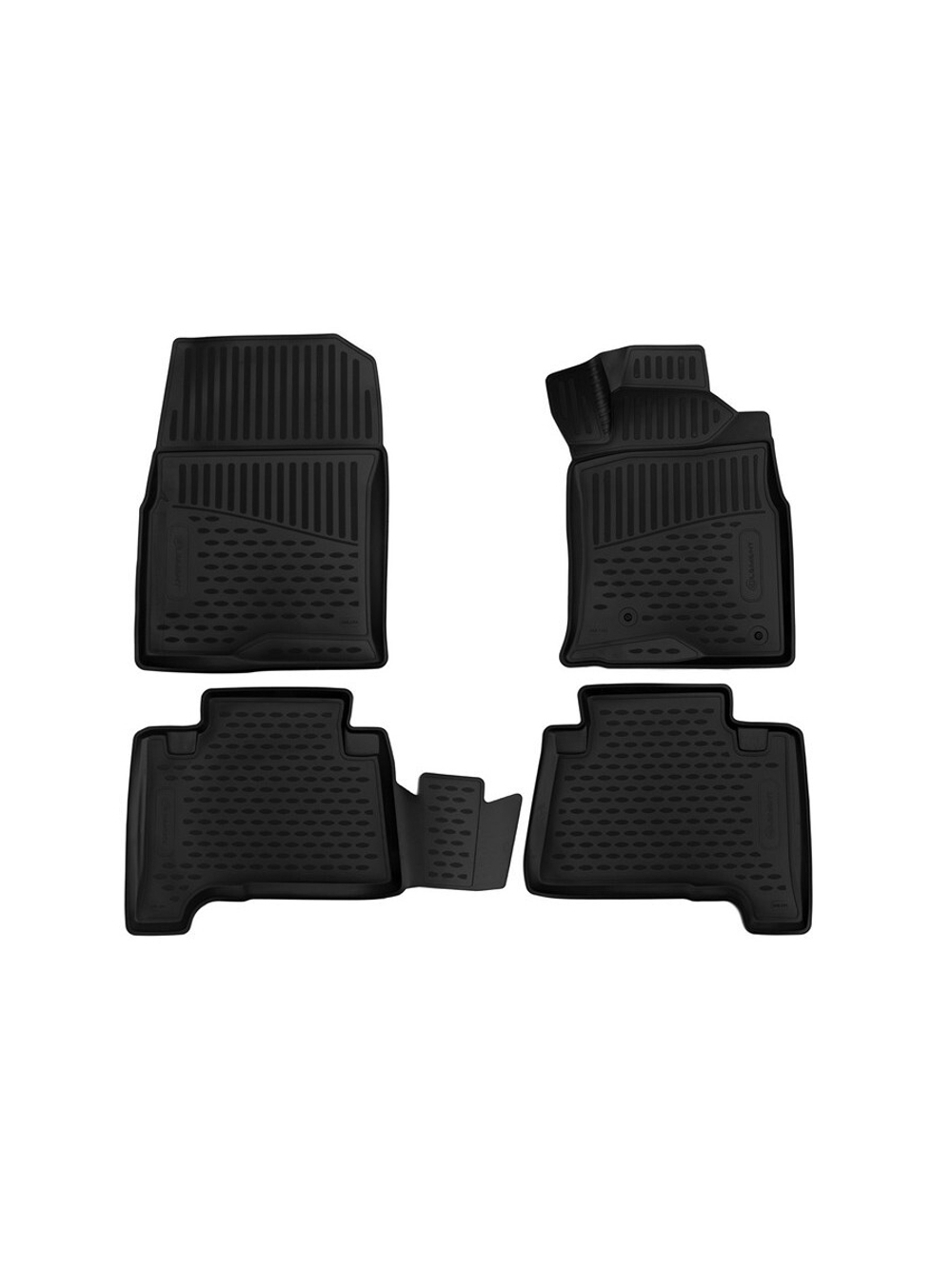 Коврики в салон для TOYOTA Hilux Surf, 2002-2009, внедорожник, правый руль, 4 шт. (полиуретан) ELEMENT3D48154210