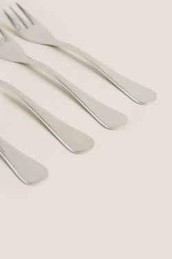 ZARA HOME НАБОР ВИЛОК ДЛЯ ЗАВТРАКА, СТАЛЬНОЙ
