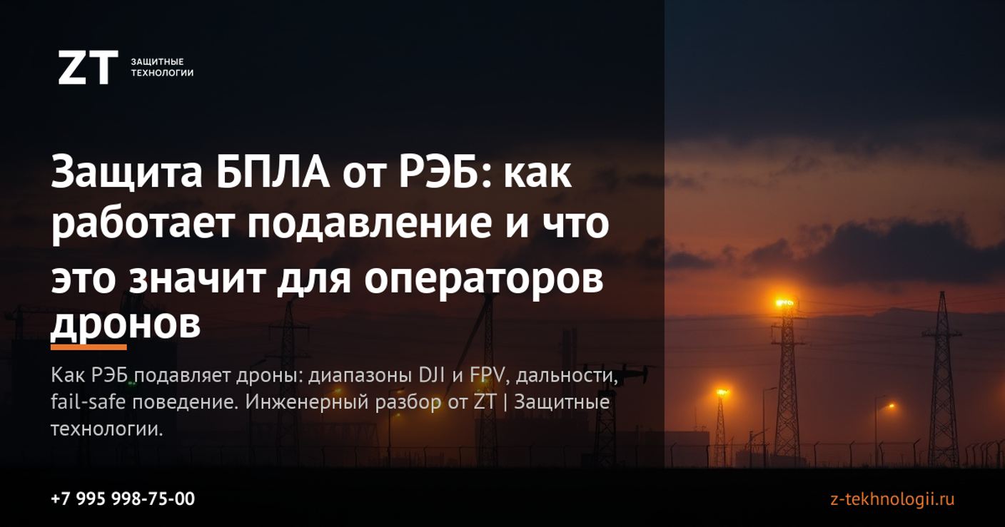 Защита БПЛА от РЭБ: как работает подавление и что это значит для операторов дронов
