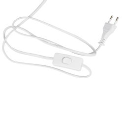 ULO-K22 D-E14-A WHITE-BLUE-RED Светильник настольный. 40W. Цоколь E14. Механический выключатель. Триколор. ТМ Uniel