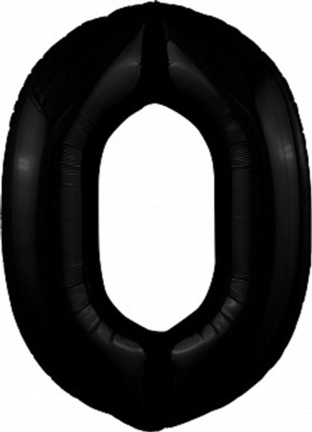Р Цифра 0 Slim Черный (40''/102 см)