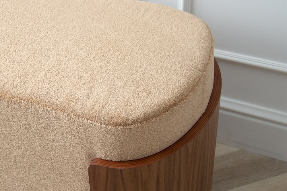 Банкетка Lagom 100 см (бежевый, орех)