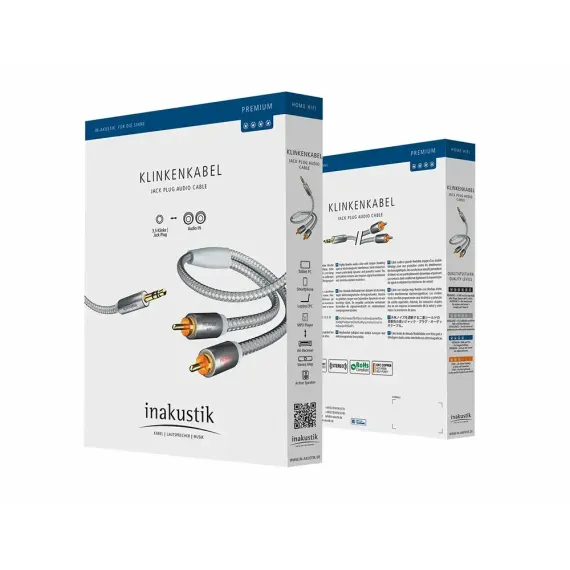 Inakustik Premium MP3, 3.5 мм <> 2RCA, 5 м