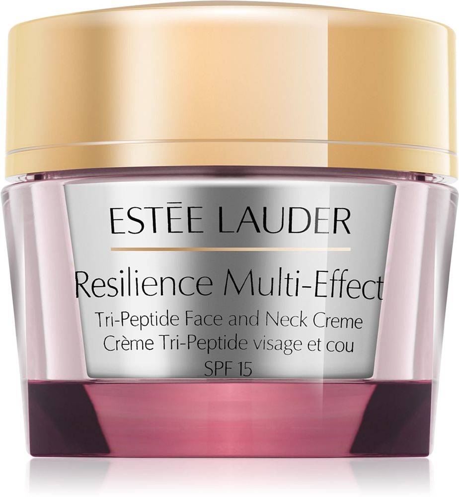 Estee Lauder Resilience Multi-Effect Tri-Peptice Face and Neck Creme SPF 15 - интенсивно питательный крем для сухой кожи /  SPF 15 50  ml  / GTIN 887167368651