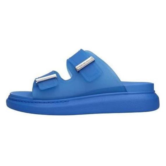 Alexander McQueen Mixed Transparent Rubber Sandal 'Blue'