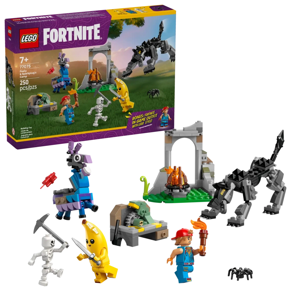 Конструктор LEGO Fortnite 77075 Лагерь Банана и Свечи Зажигания