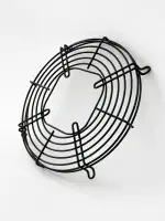 Решетка защитная для осевого вентилятора диаметром 254 мм, высота 17 мм, квадрат под двигатель 95 мм