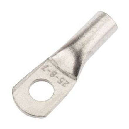 Наконечник медный луженый ТМЛ 25–8–7 (25мм² - Ø8мм) ГОСТ 7386-80 (в упак. 10 шт.) REXANT