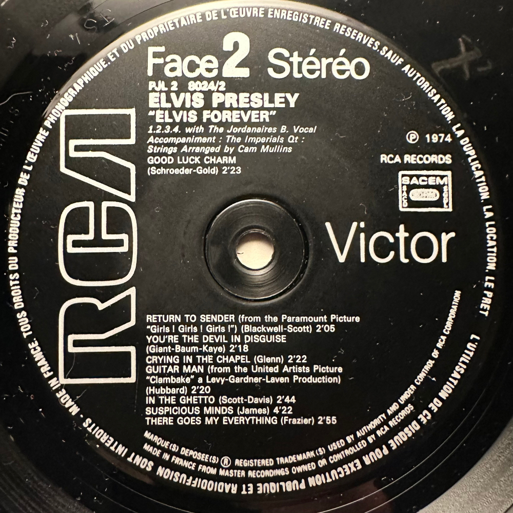 Elvis Presley - Elvis Forever 2LP (Франция)
