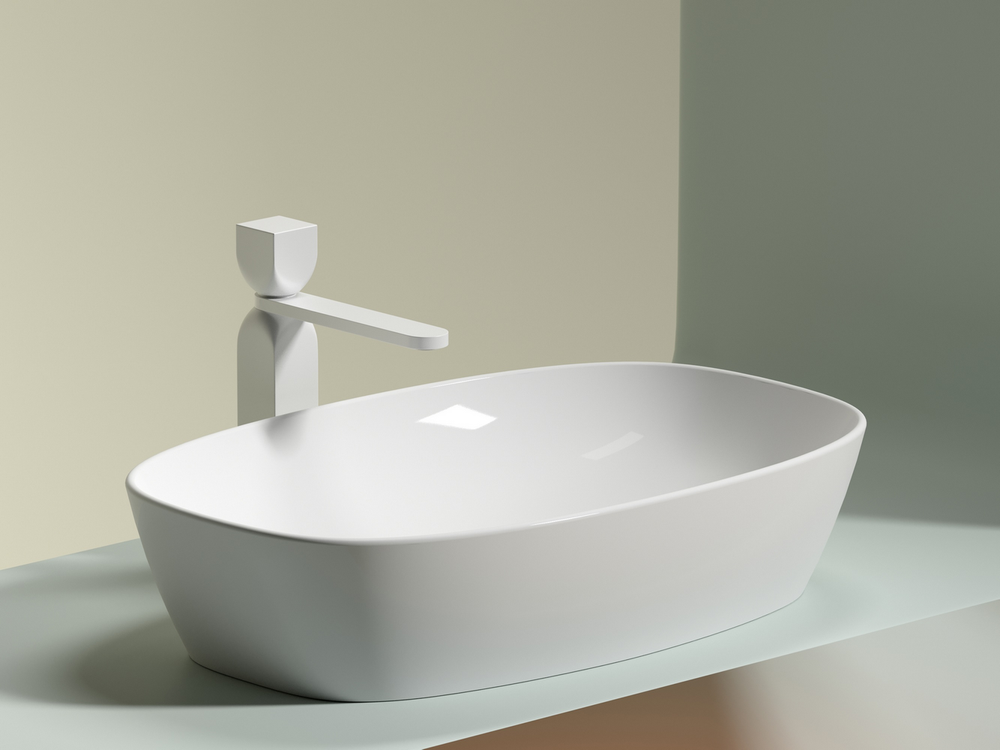 Умывальник чаша накладная овальная Element 610x385x140мм