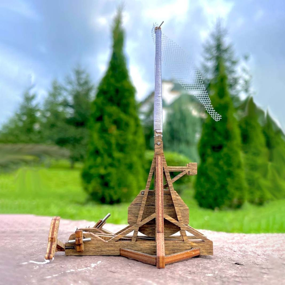 Деревянный конструктор Мини-Требушет (KUDRIAVSKIY)