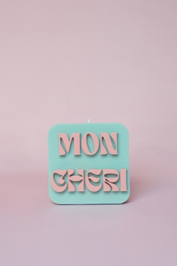 Свеча "Mon Cheri" голубая