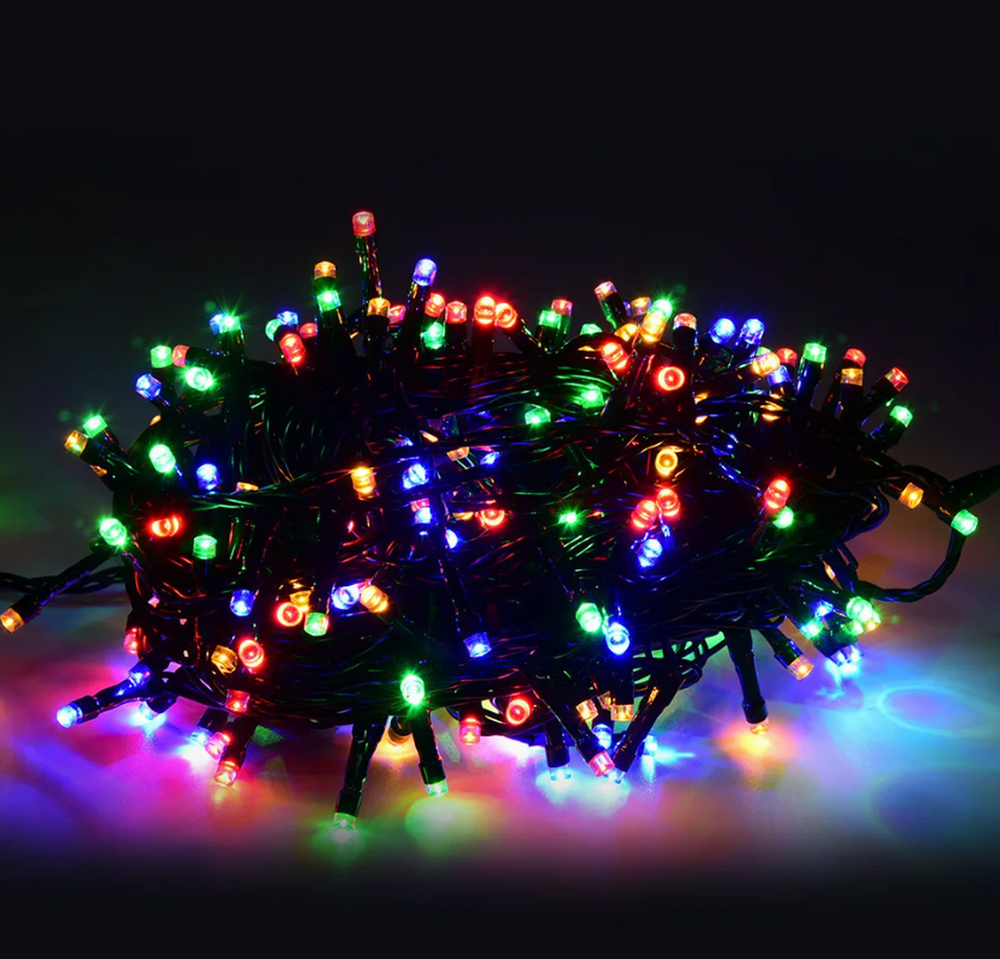 Гирлянда нить LED 300L (14m) RGB "крупные яркие диоды" New