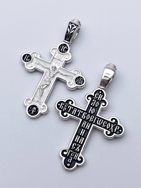 Крест из серебра/Частичное чернение