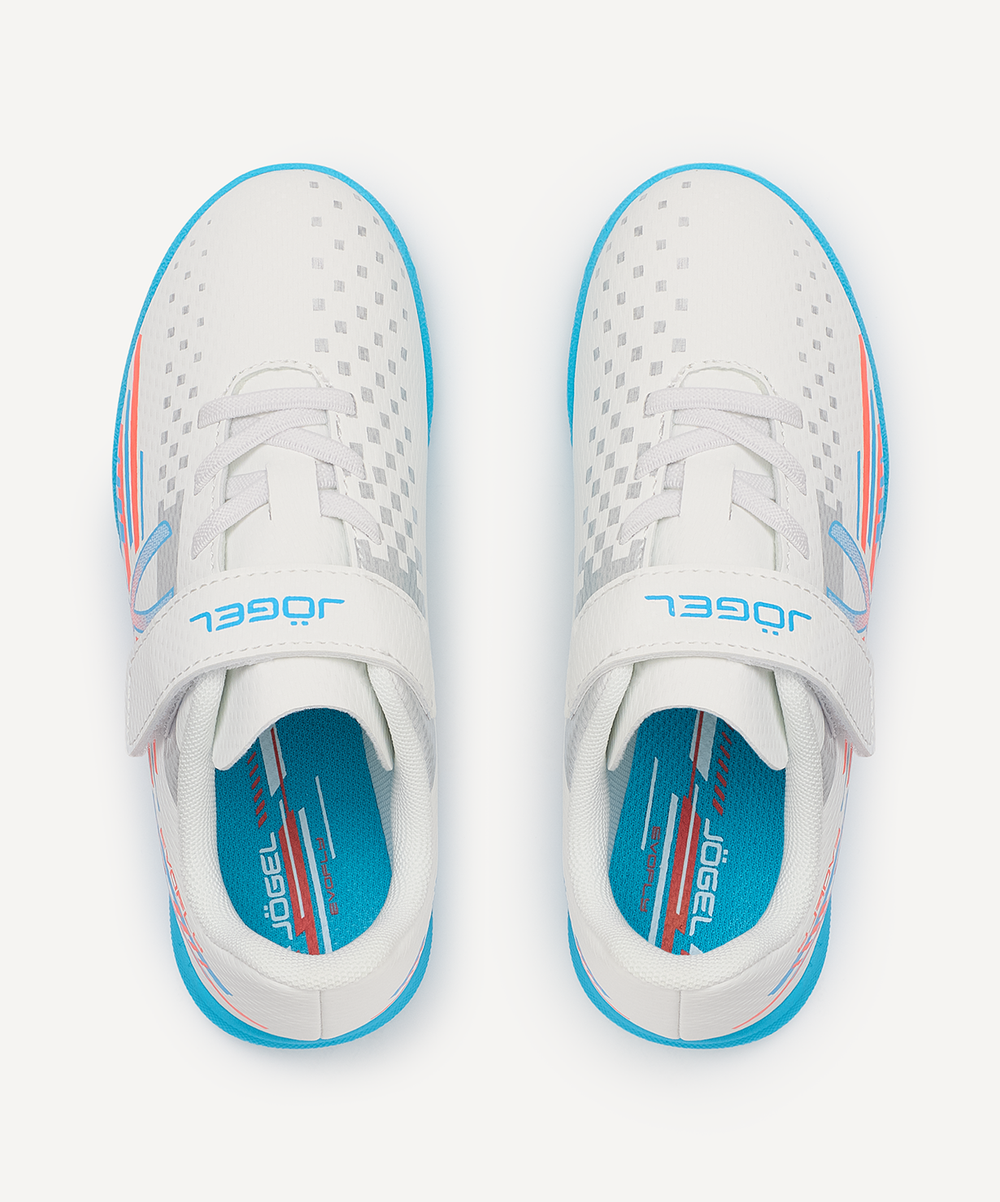 Бутсы многошиповые Evofly TF Talant White/blue, детский