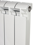 Радиатор алюминиевый STOUT Alpha 500 - 10 секции (подключение боковое, цвет белый)