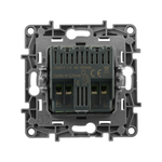 Диммер поворотно-нажимной универсальный LED 300Вт без нейтрали - алюминий ETIKA Legrand