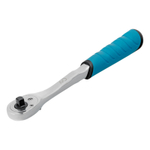 Ключ-трещотка 1/4", CrV, 90 зубьев, усиленный, хром Gross