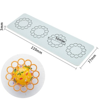 Силиконовый коврик для декора "Круги №6"