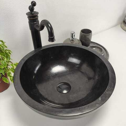 Раковина из мрамора Bowl Black Small BM-61094 40*40*15