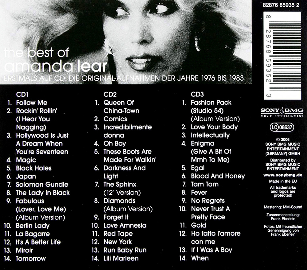 Amanda Lear / The Sphinx (Das Beste Aus Den Jahren 1976 - 1983)(3CD)