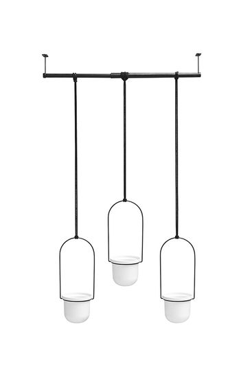 Набор подвесных горшков для растений triflora, белый, 3 шт.