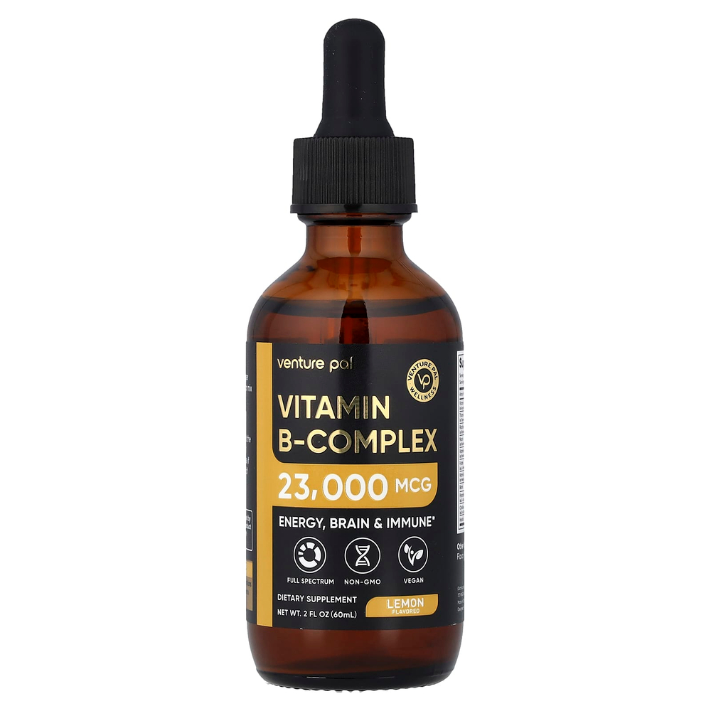 Venture Pal, комплекс витаминов группы B, 8 в 1, лимон, 60 мл (2 жидк. унции)