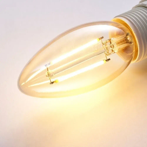 Светодиодная лампочка IKEA LUNNOM (ЛЮННОМ), E14, 210 люмен, регулируемая, теплый свет, 1.7 Вт, 1 шт