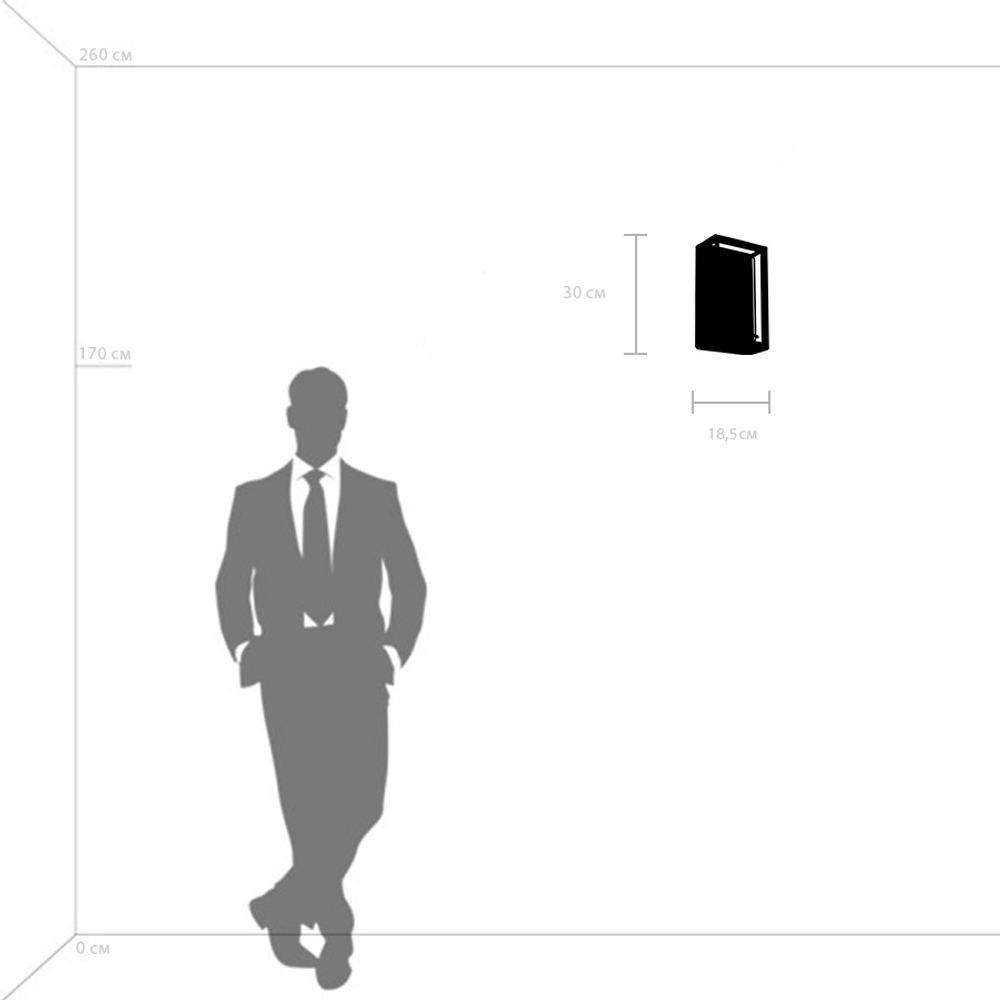 713627 Бра REGOLO 2х40W E14 ЧЕРНЫЙ МАТОВЫЙ/ЗОЛОТО