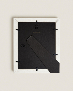 Zara Home Фоторамка из стекла, цвет белый, 19 см · 7367/045