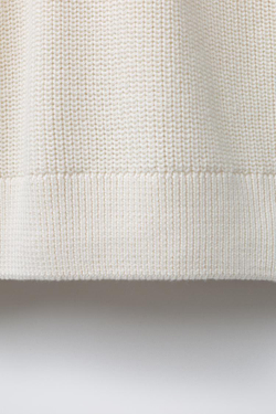 ZARA КОНТРАСТНЫЙ ТРИКОТАЖНЫЙ ЖИЛЕТ, ЭКРЮ/ТЕМНО-СИНИЙ