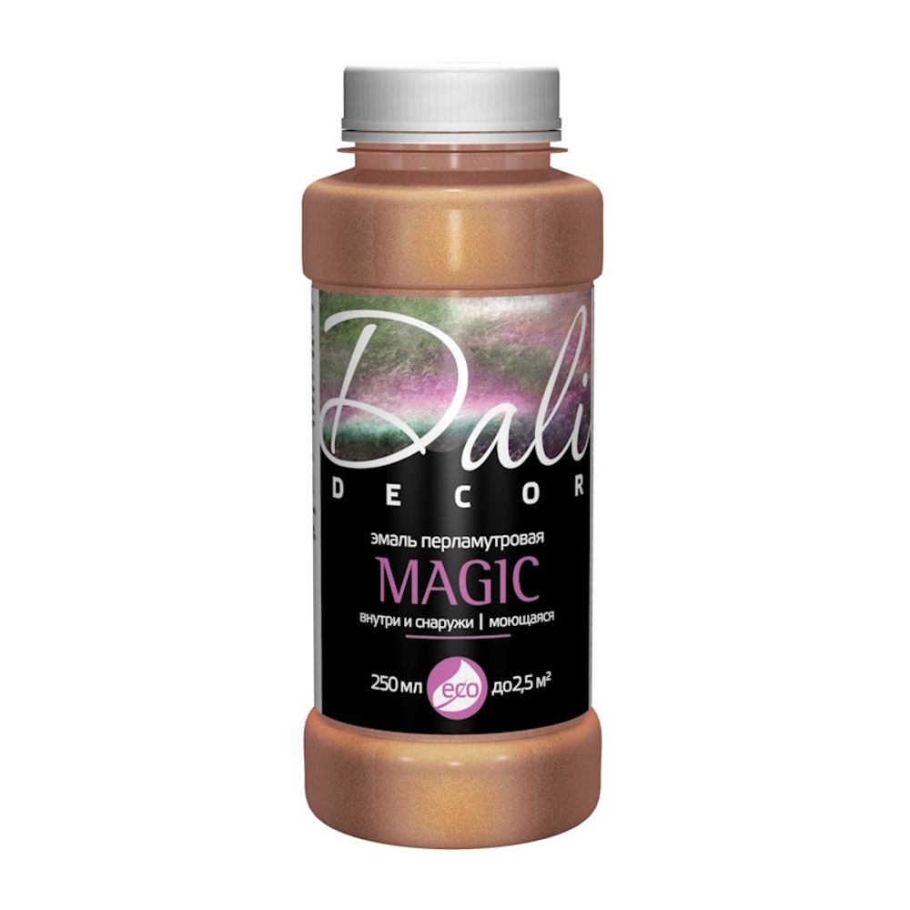 Эмаль акрил. DALI Decor Magic  перламутр. бронза 0,25л (Рогнеда) НЕМОРОЗОСТОЙКАЯ от + 5 С