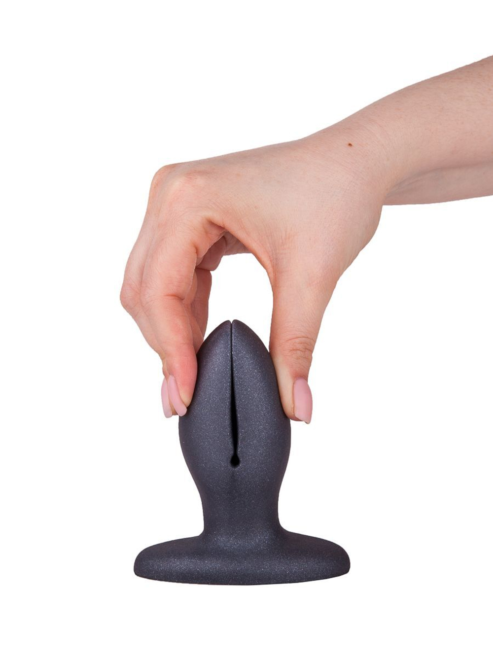 Анально-вагинальный плаг A blooming tulip S+ (Цвет: черный)