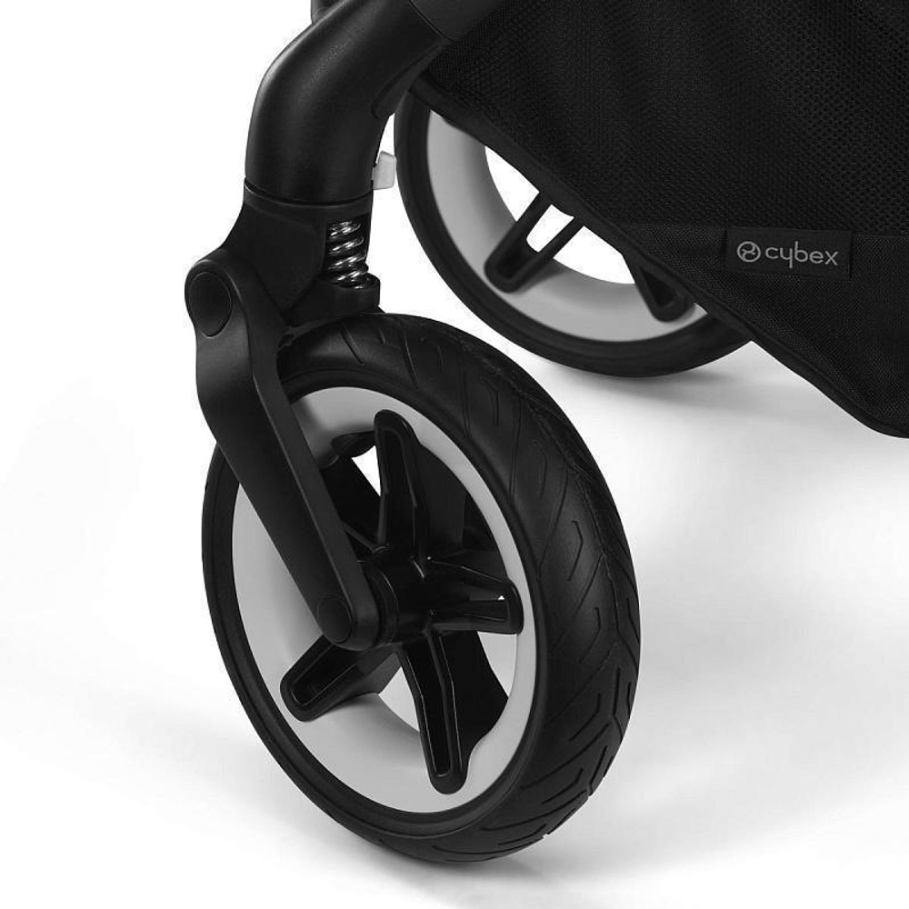 Коляска Cybex Talos S Lux BLK complete Aton S2 Lava Grey Base One 4 в 1 Moon Black с дождевиками