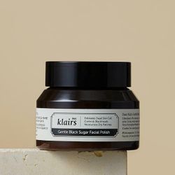 DEAR, KLAIRS Сахарный скраб для лица Gentle Black Sugar Facial Polish (110 мл)