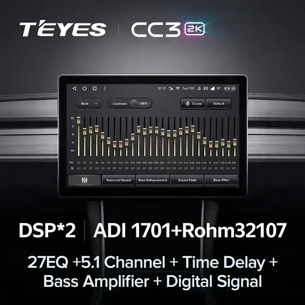 Магнитола для Renault Duster 2010-2015, Nissan Terrano 2014+ - Teyes CC3-2K-360 монитор 13" 2K QLED на Android 10, 6Гб+128Гб, CarPlay, 4G SIM-слот, 4 камеры в комплекте