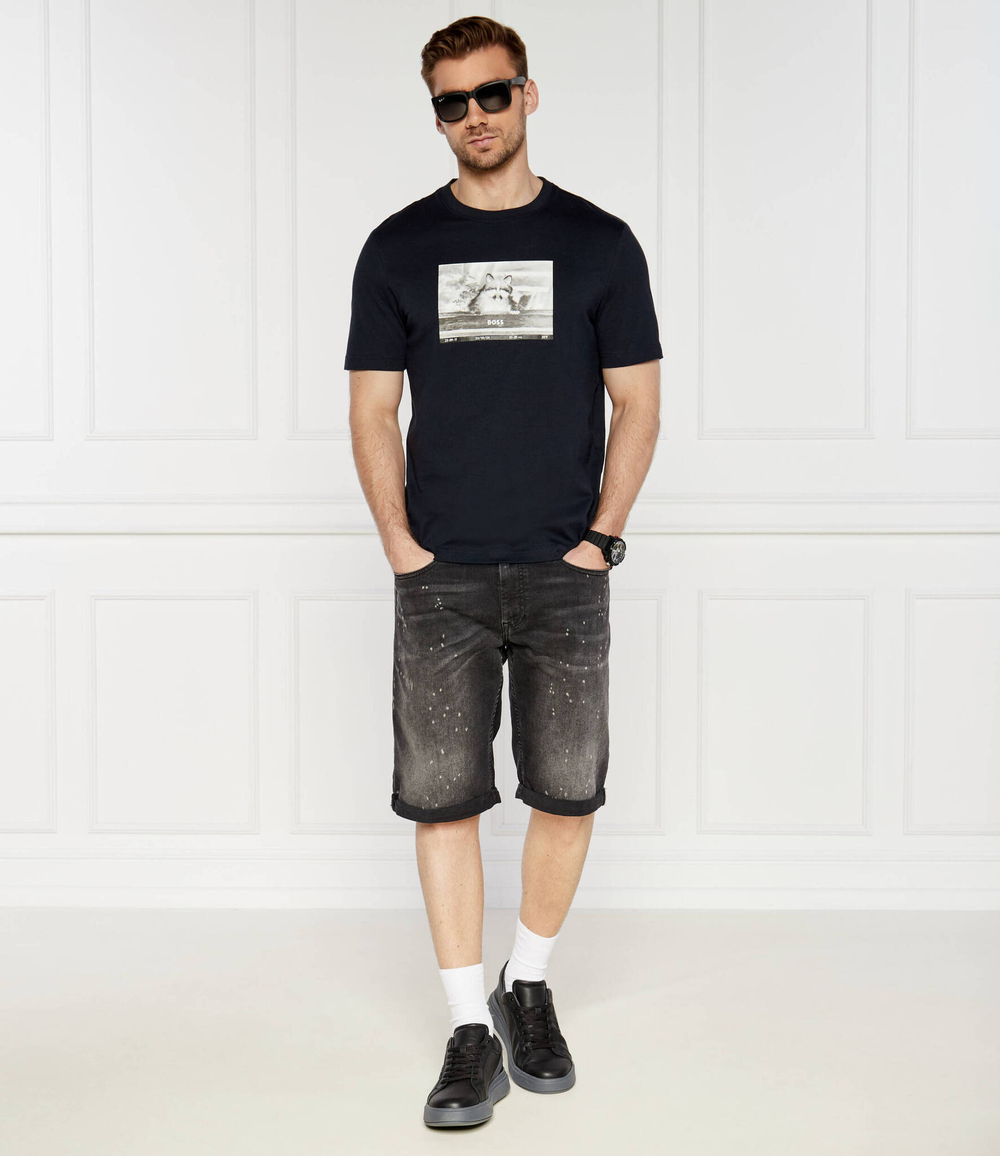 Футболка Te_Wilds BOSS ORANGE - темно-синий(50522894)