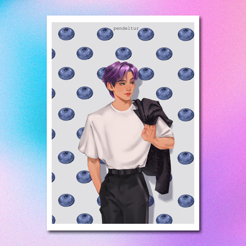 Арт принт / pendeltur / STRAY KIDS / Минхо #1